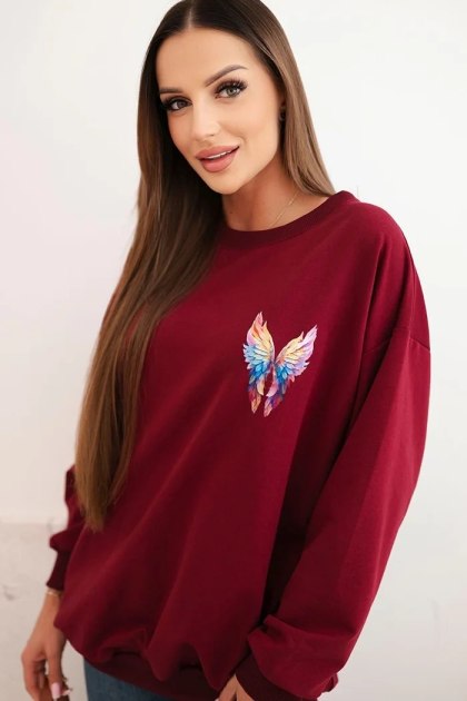 Bluza oversize ze skrzydłami ANGEL