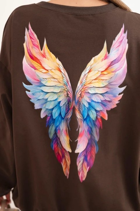 Bluza oversize ze skrzydłami ANGEL