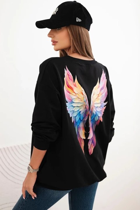 Bluza oversize ze skrzydłami ANGEL