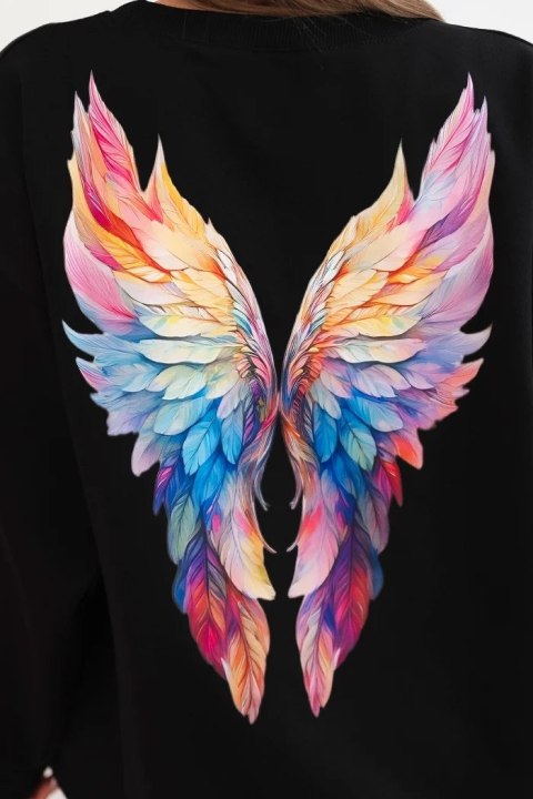 Bluza oversize ze skrzydłami ANGEL