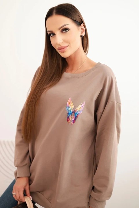 Bluza oversize ze skrzydłami ANGEL