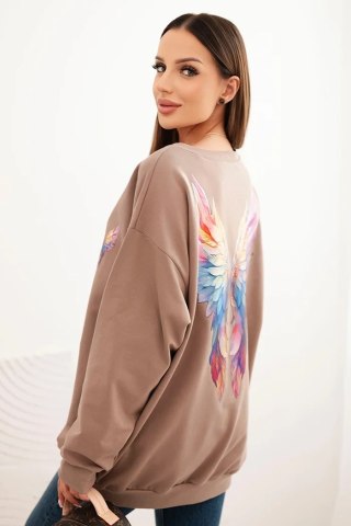 Bluza oversize ze skrzydłami ANGEL