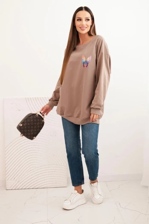 Bluza oversize ze skrzydłami ANGEL