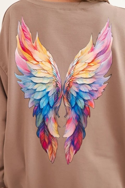 Bluza oversize ze skrzydłami ANGEL