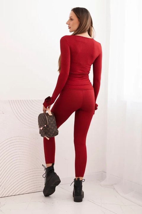Komplet z wiskozy bluzka + legginsy KLER