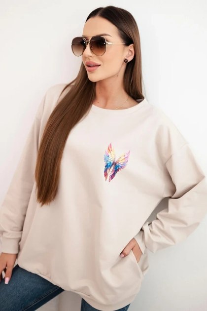 Bluza oversize ze skrzydłami ANGEL